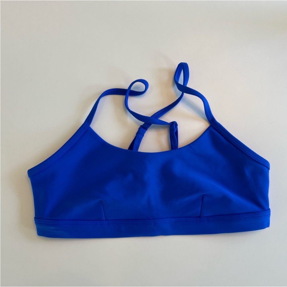 ALO Sports Bra - bright blue color